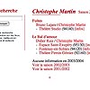 Guide de la diffusion théâtrale en Ile-de-France - Christophe Martin